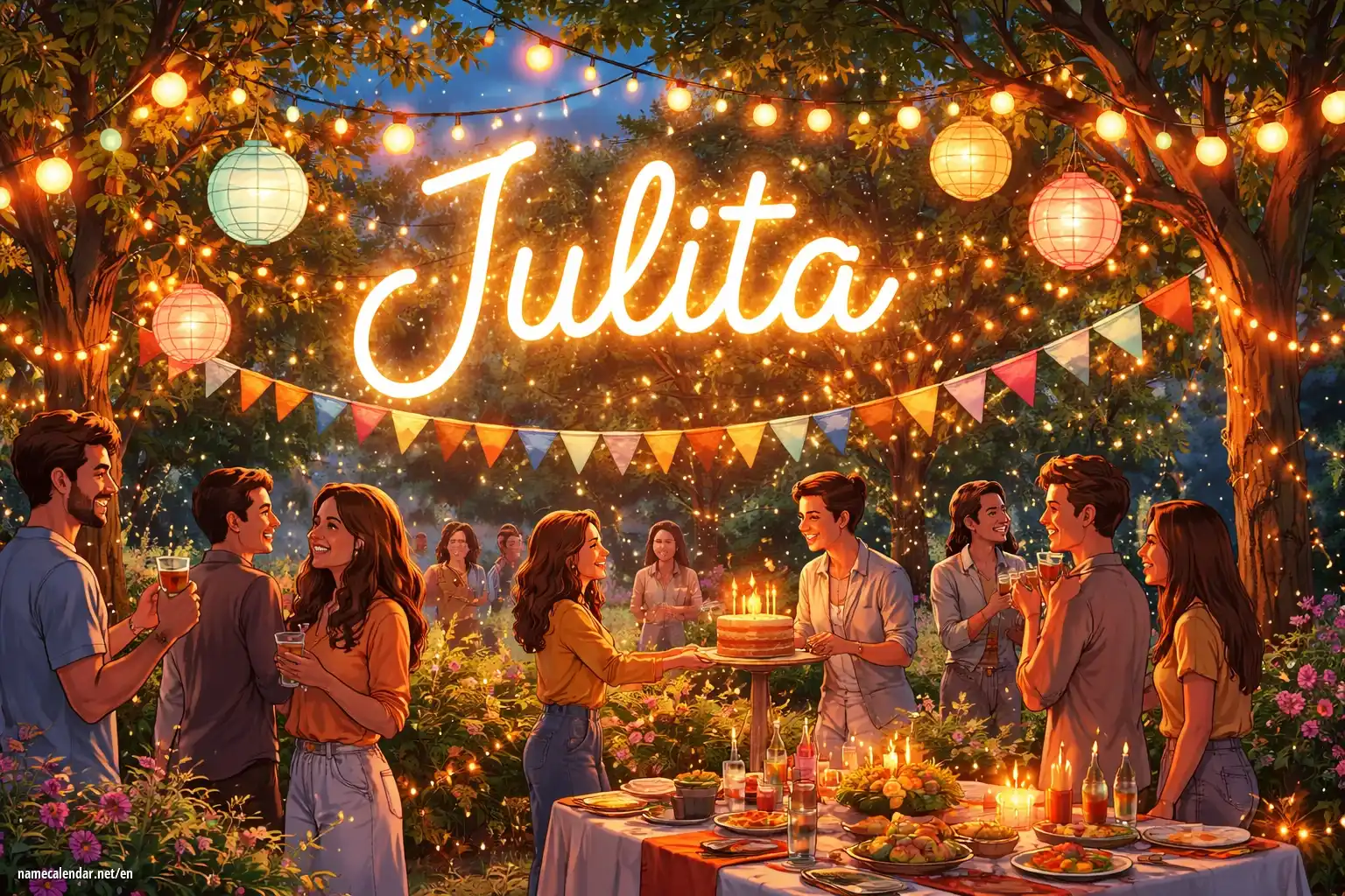 Celebration of name day and name - Julita