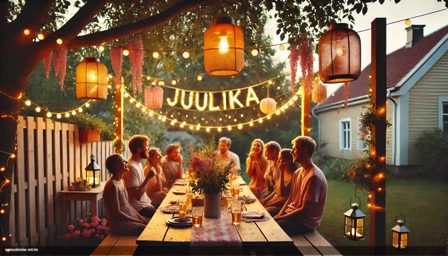 Celebration of name day and name - Juulika