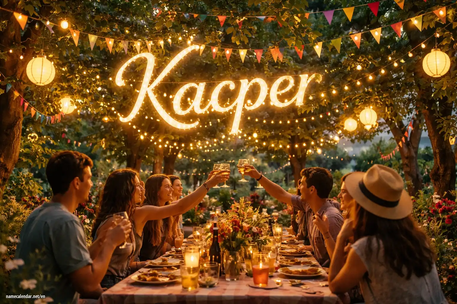 Celebration of name day and name - Kacper