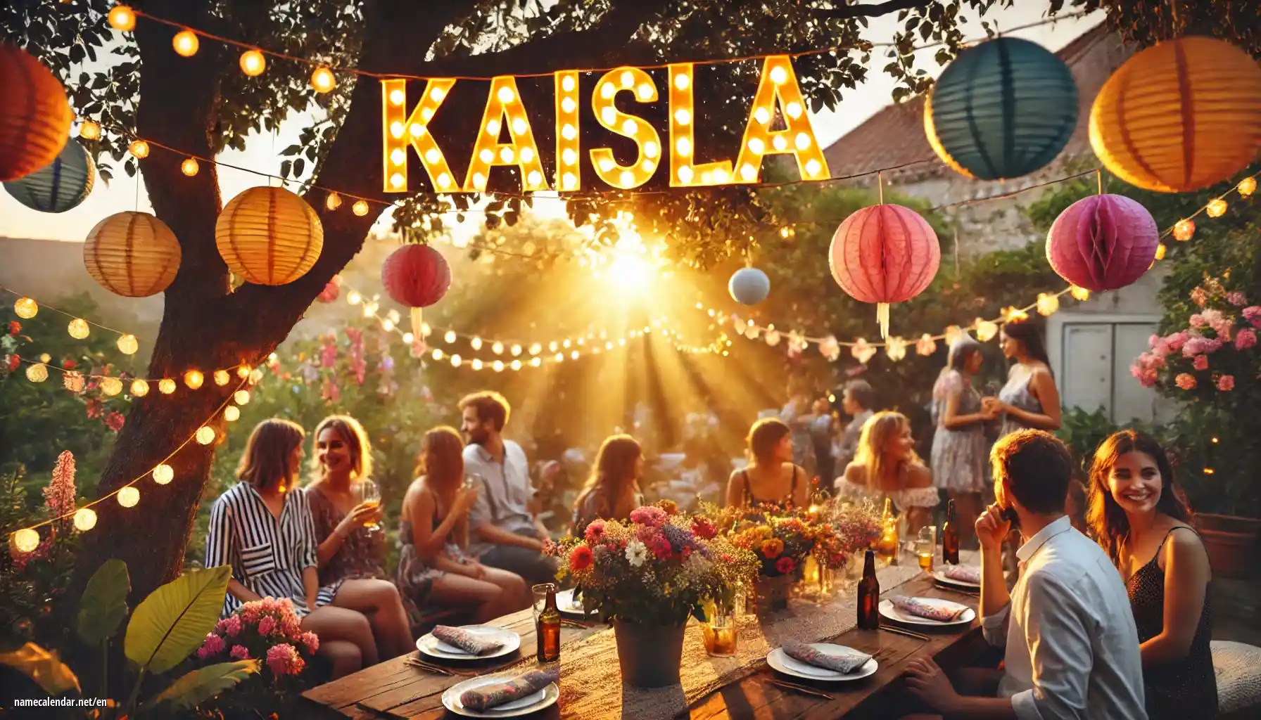 Celebration of name day and name - Kaisla