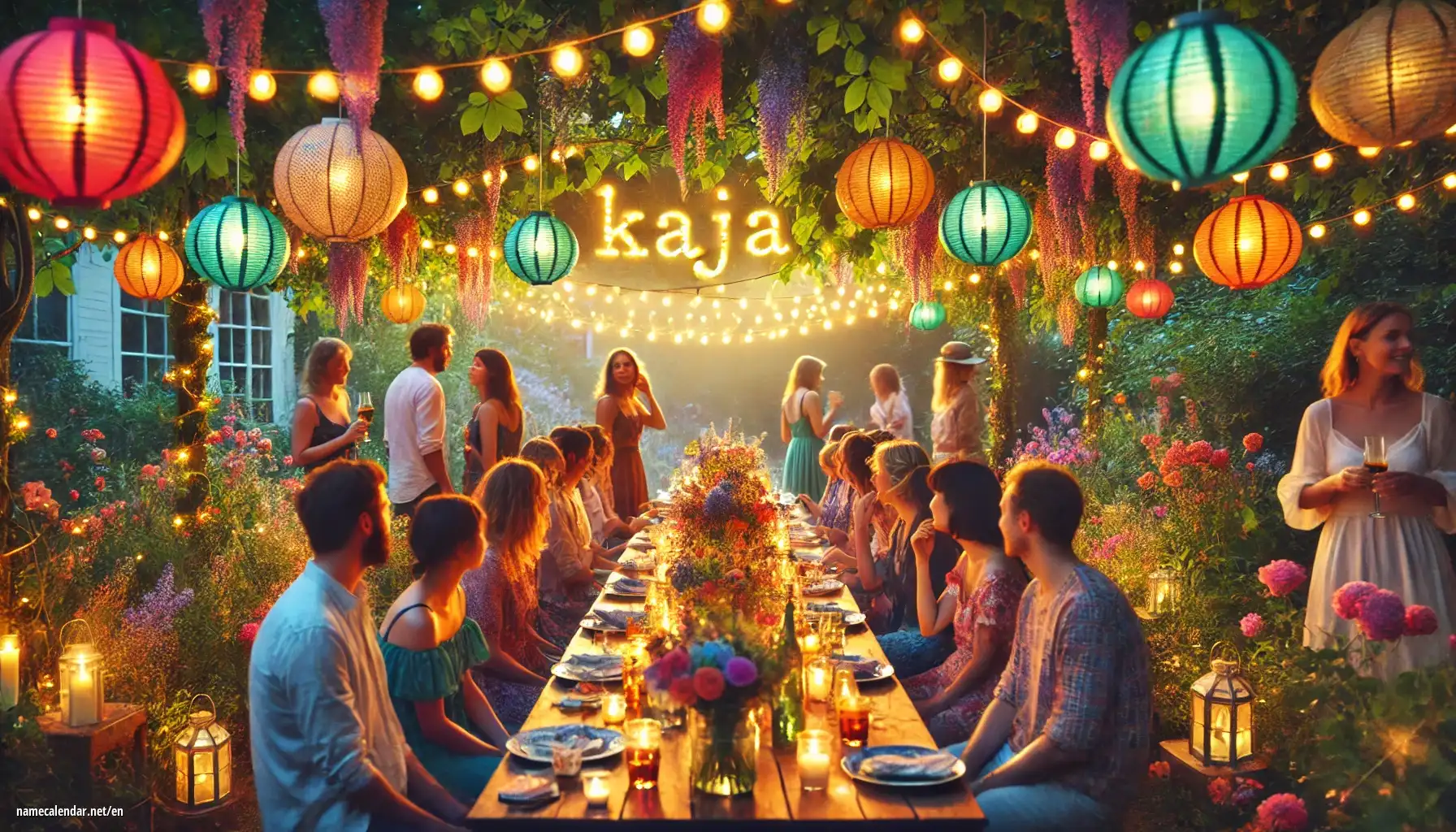 Celebration of name day and name - Kaja