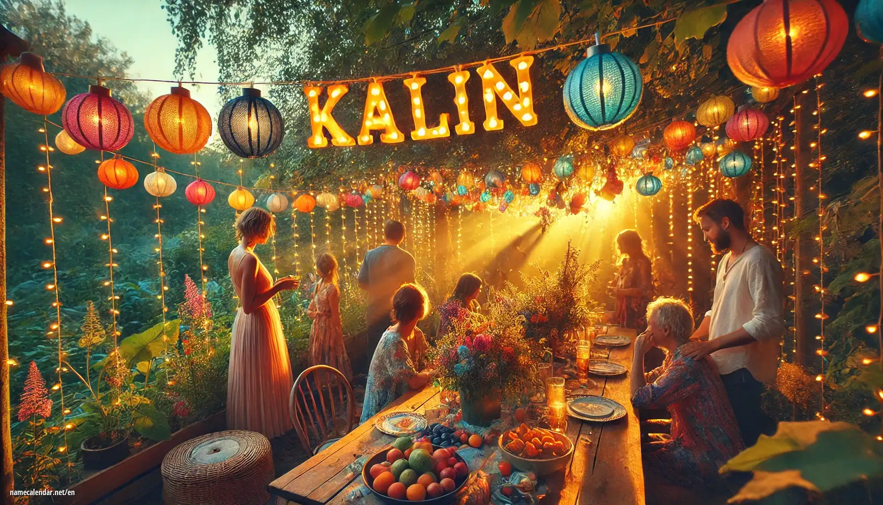 Celebration of name day and name - Kalin