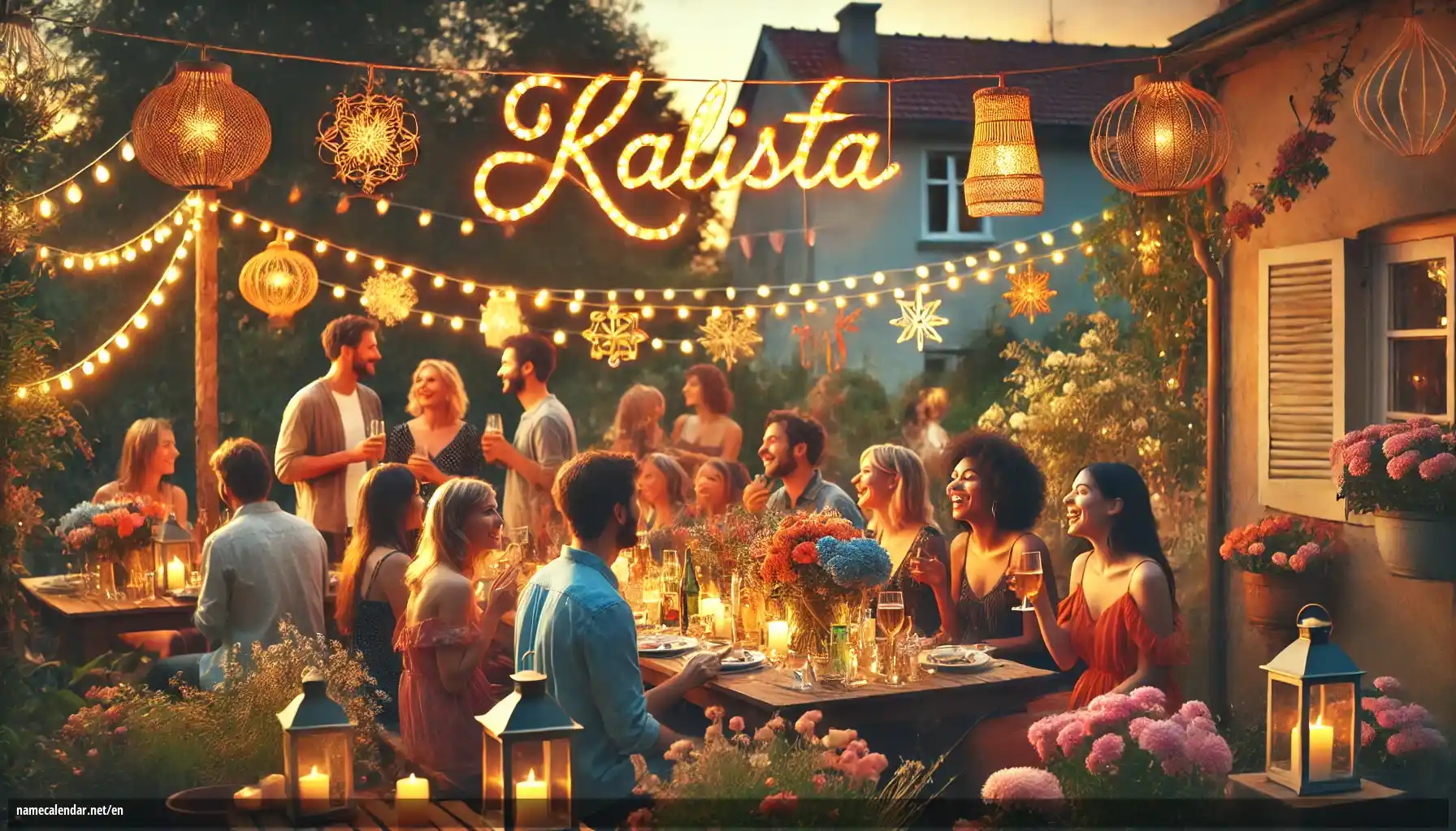 Celebration of name day and name - Kalista