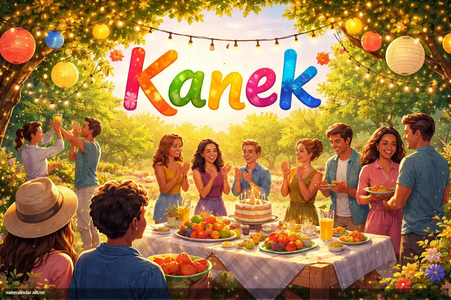 Celebration of name day and name - Kanek