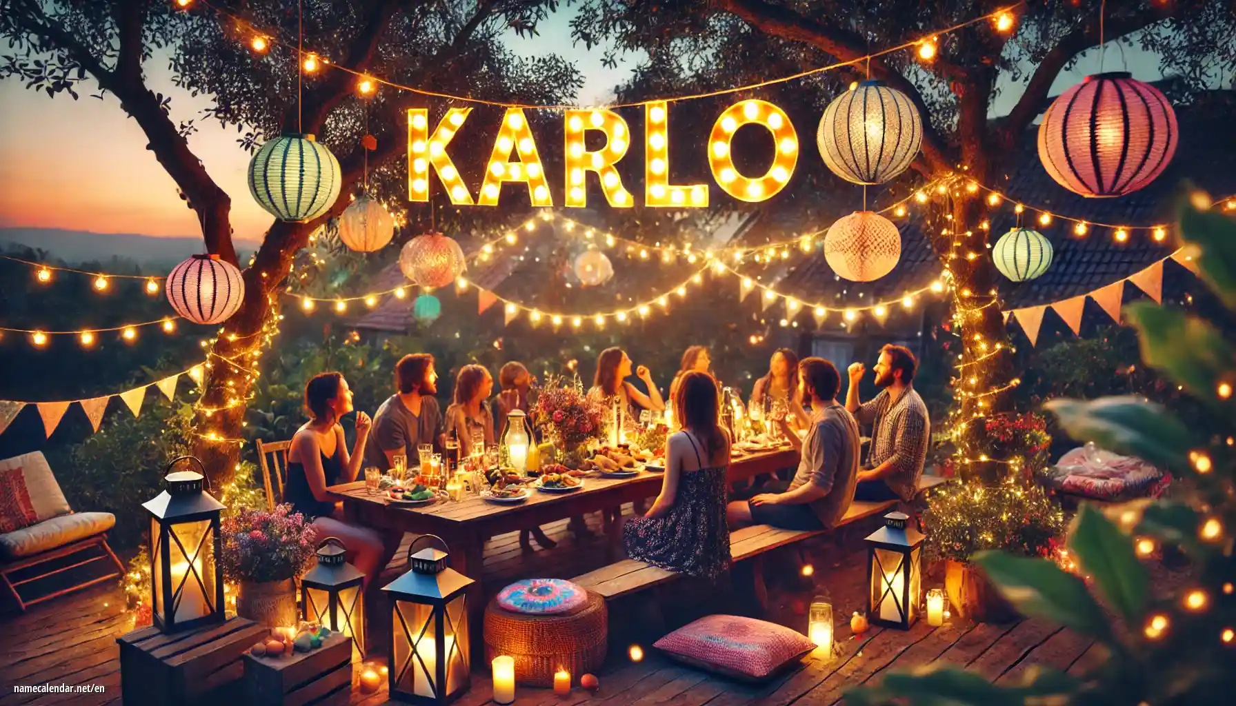 Celebration of name day and name - Karlo