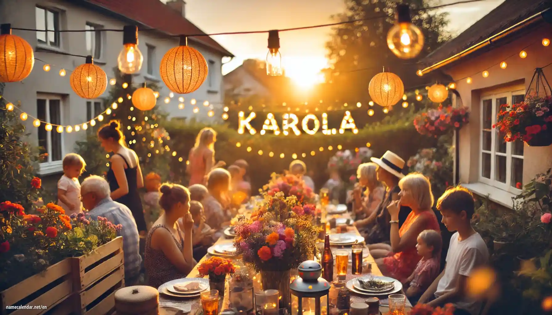 Celebration of name day and name - Karola