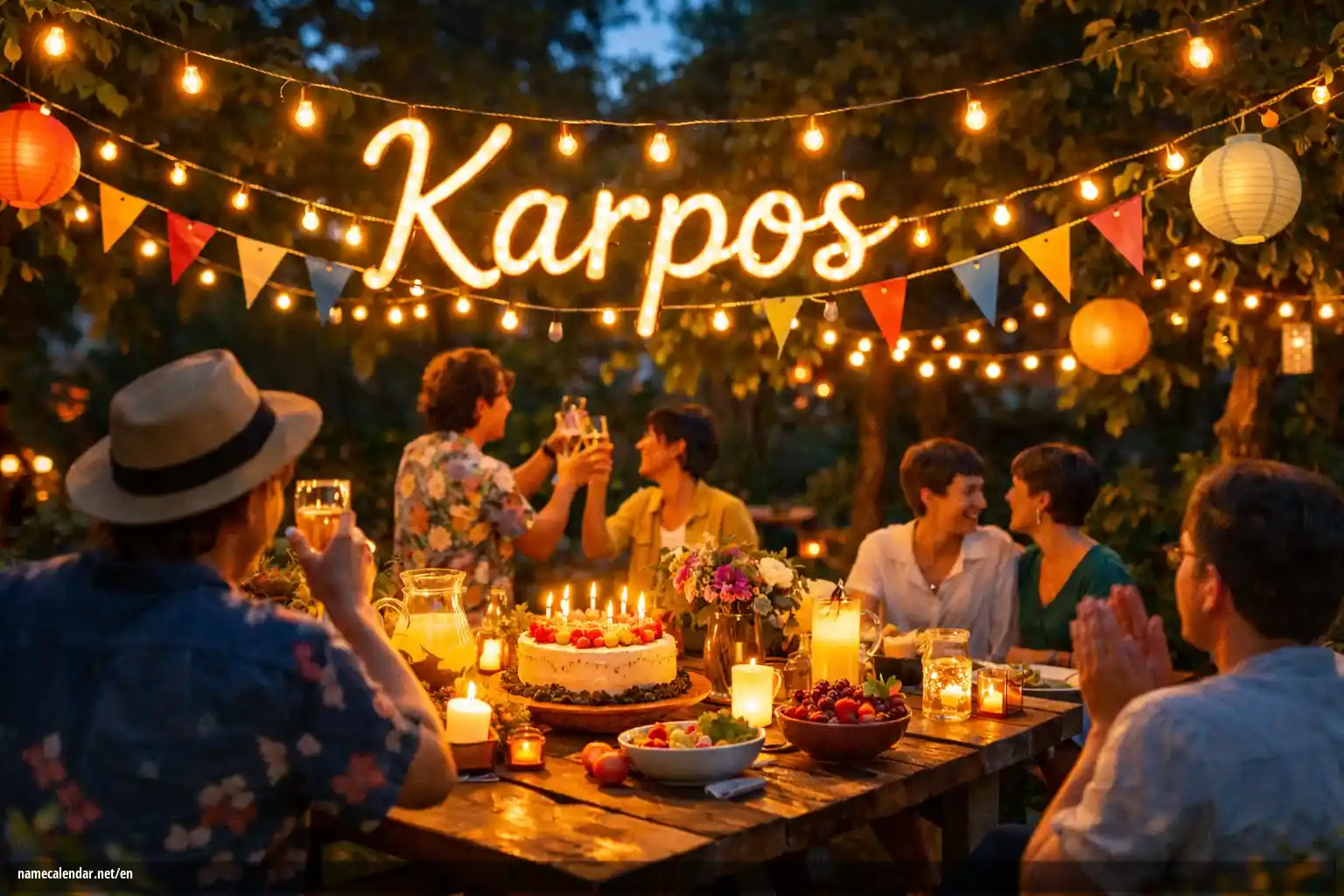 Celebration of name day and name - Karpos