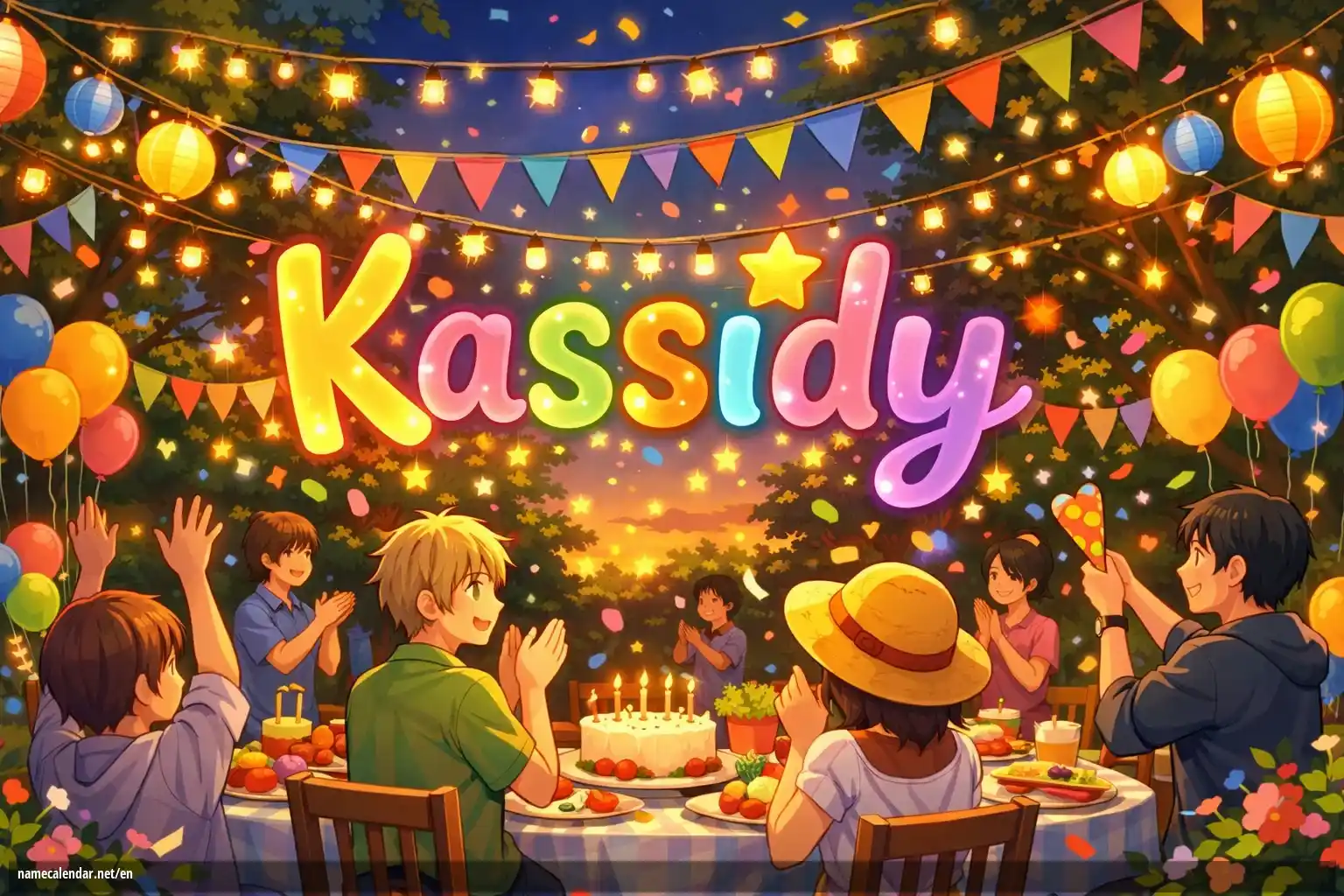 Celebration of name day and name - Kassidy