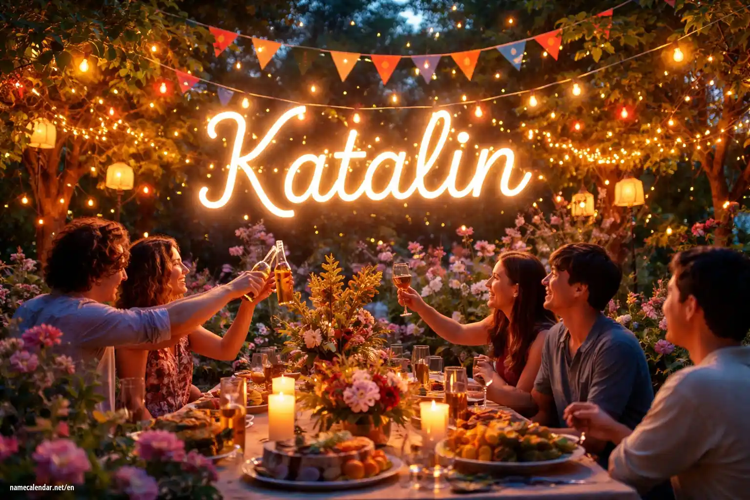 Celebration of name day and name - Katalin