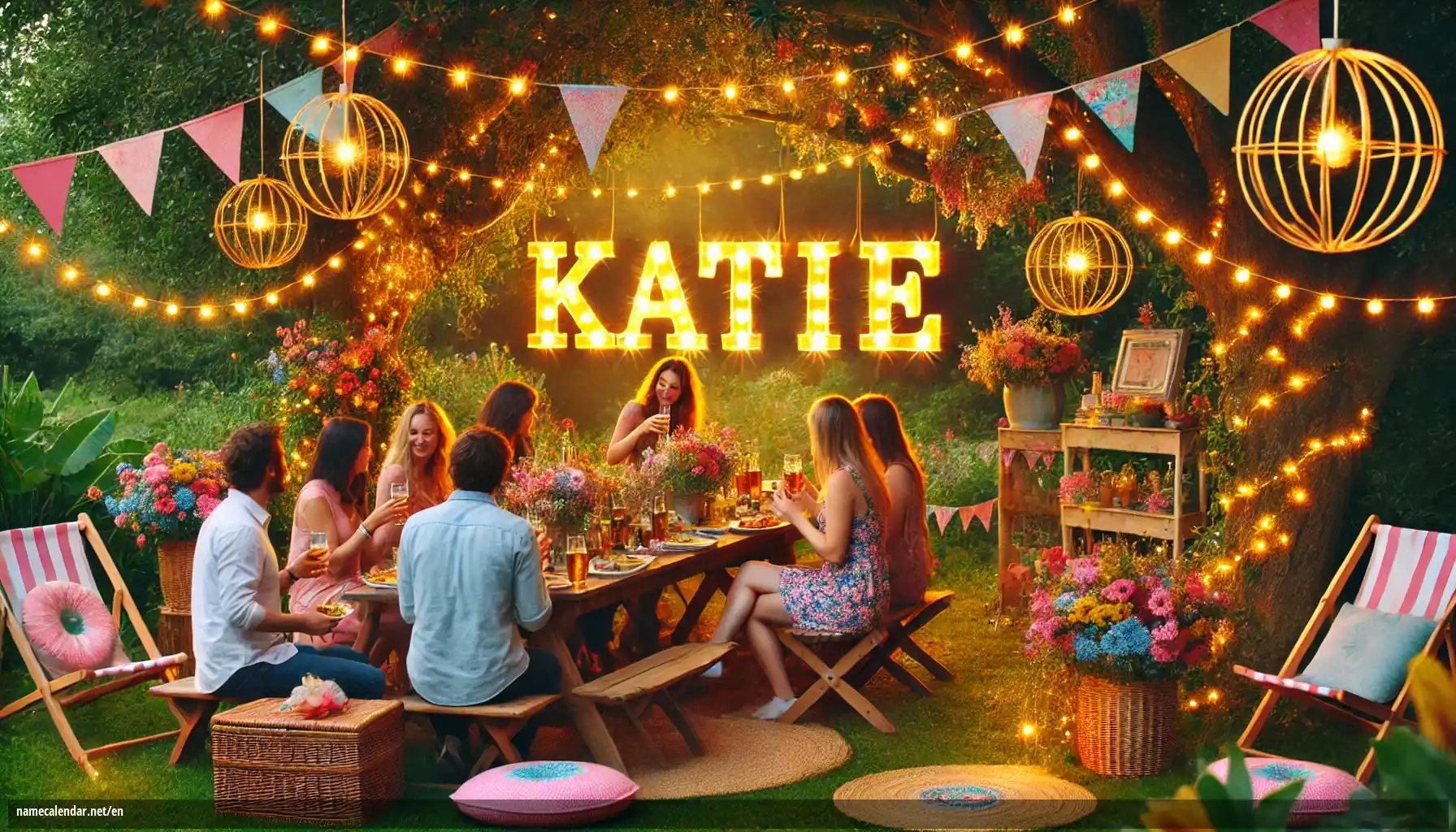 Celebration of name day and name - Katie