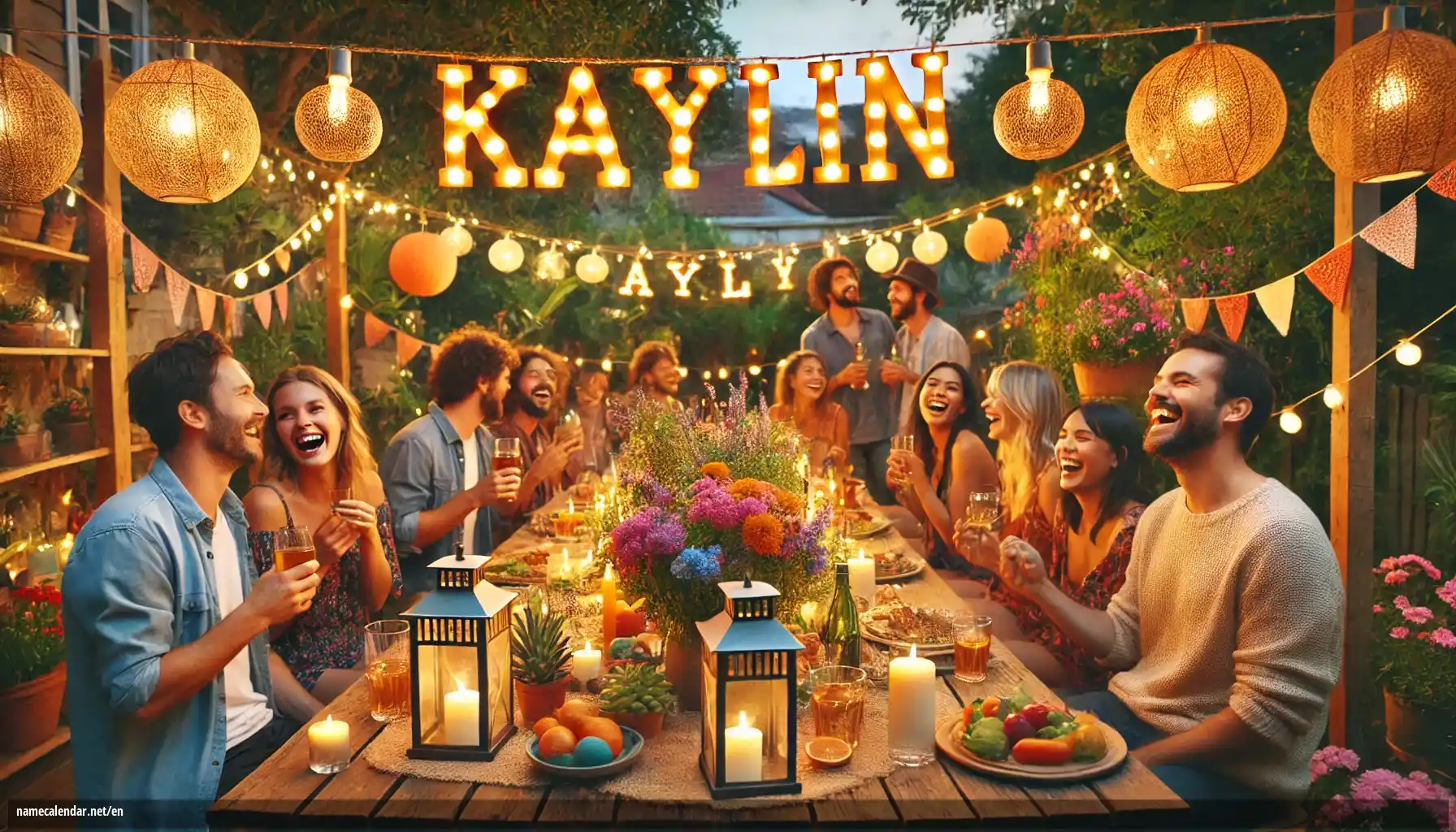 Celebration of name day and name - Kaylin