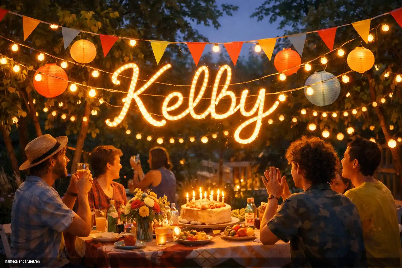 Celebration of name day and name - Kelby