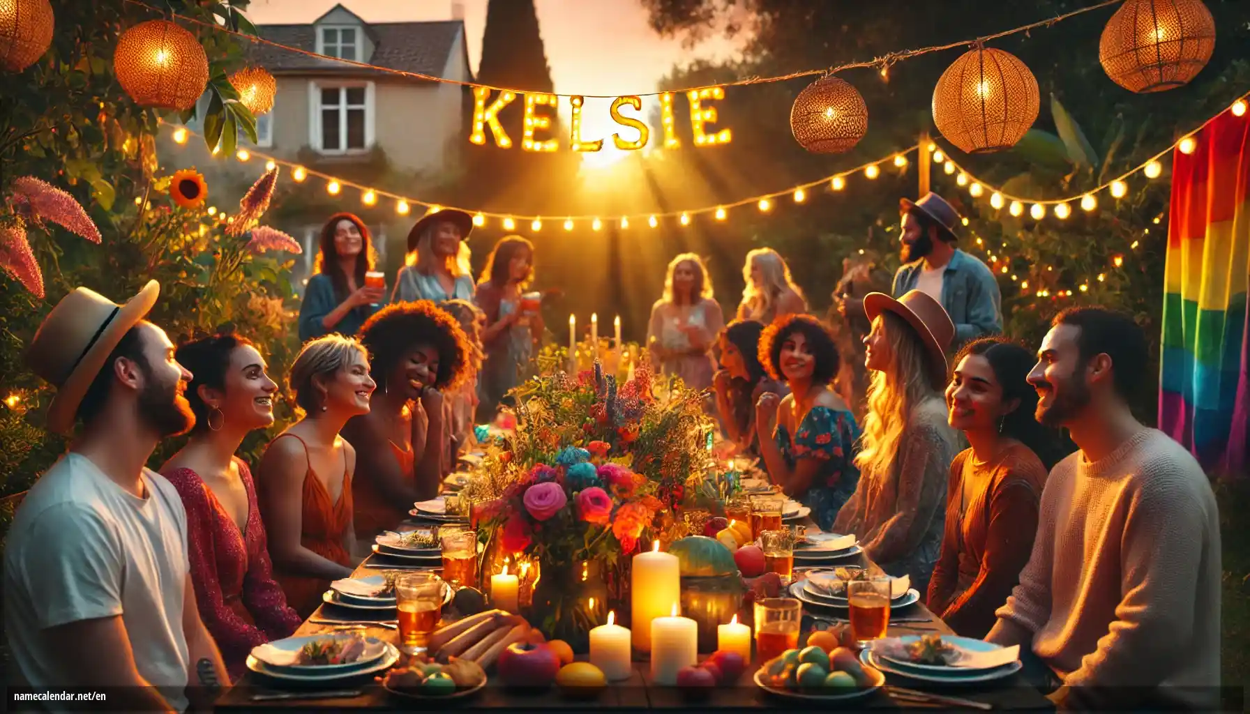 Celebration of name day and name - Kelsie