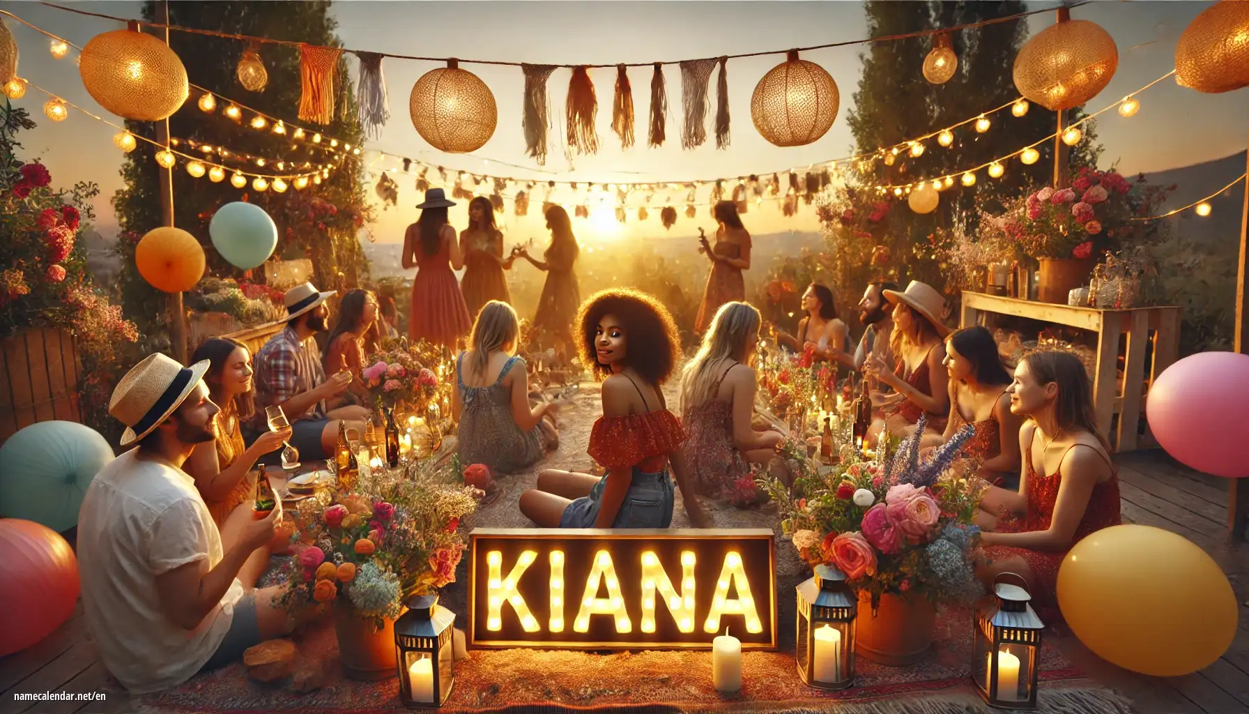 Celebration of name day and name - Kiana