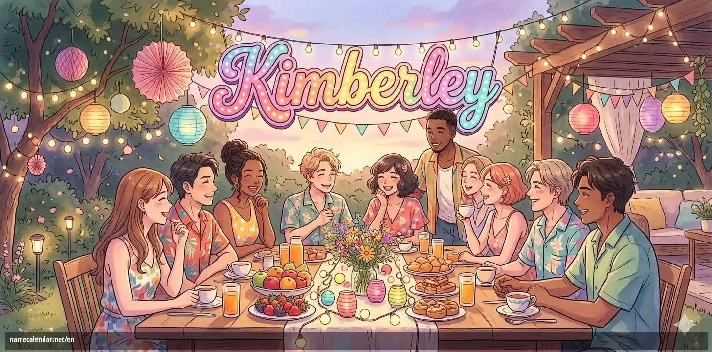 Celebration of name day and name - Kimberley