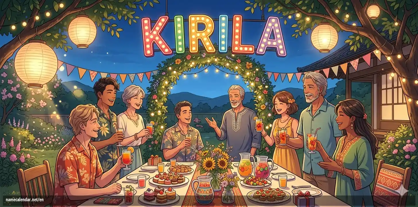 Celebration of name day and name - Kirila