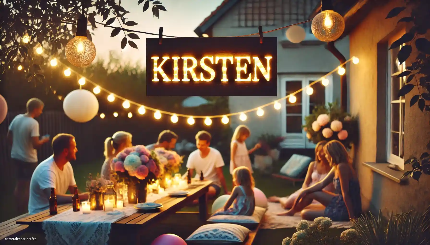 Celebration of name day and name - Kirsten