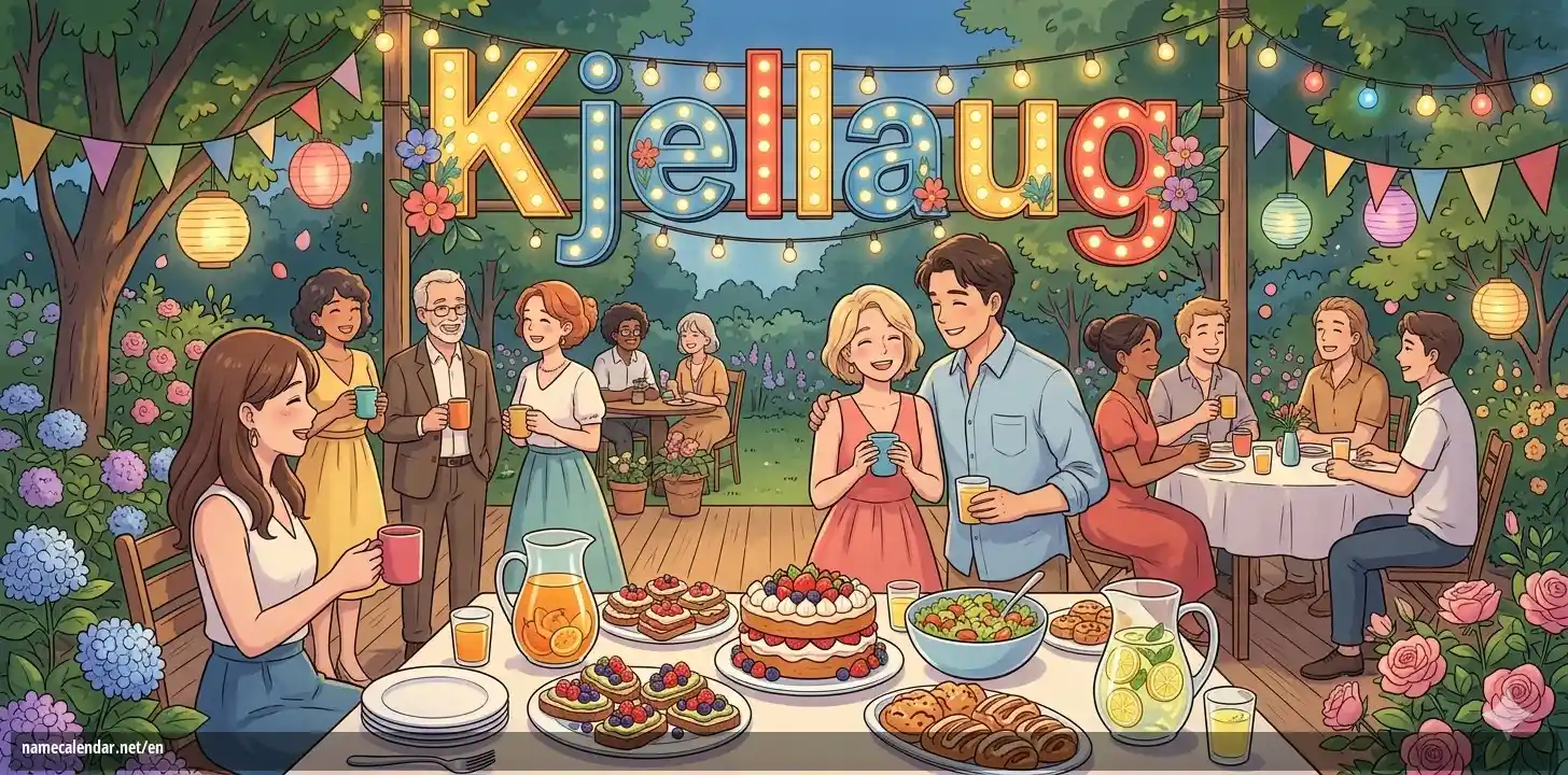 Celebration of name day and name - Kjellaug