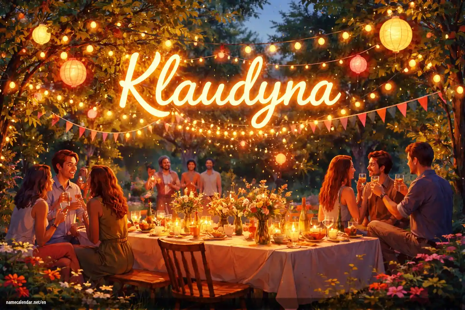 Celebration of name day and name - Klaudyna