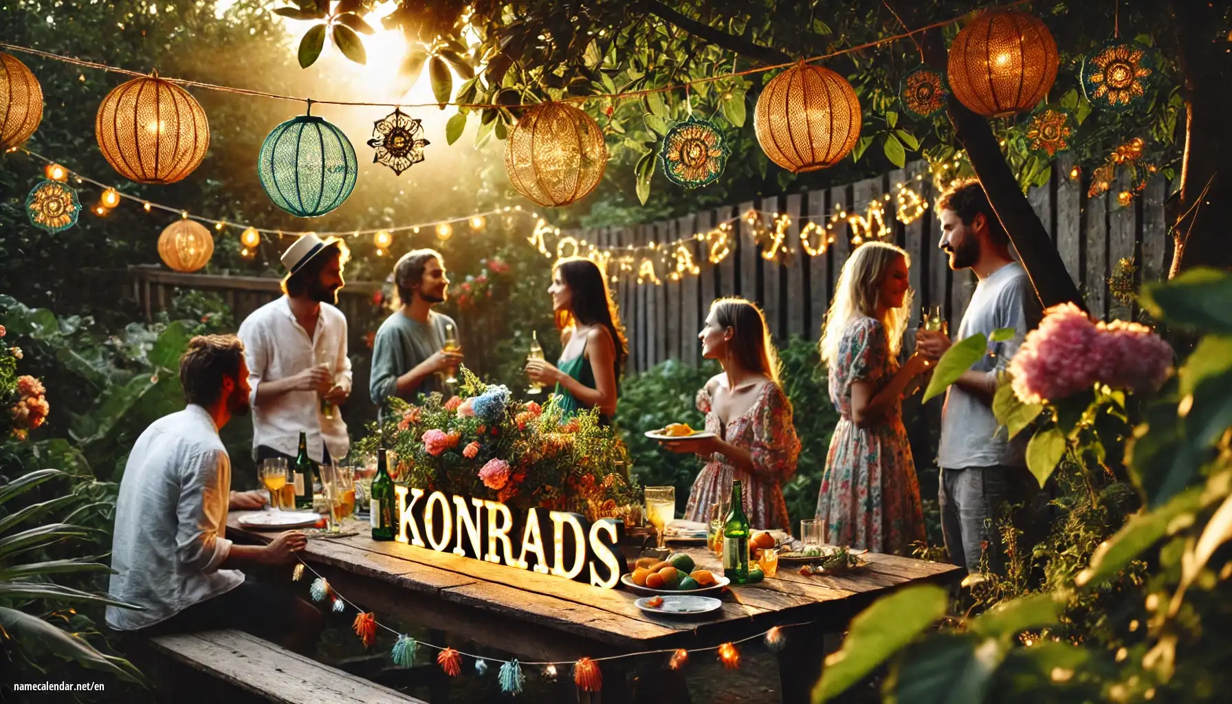 Celebration of name day and name - Konrads