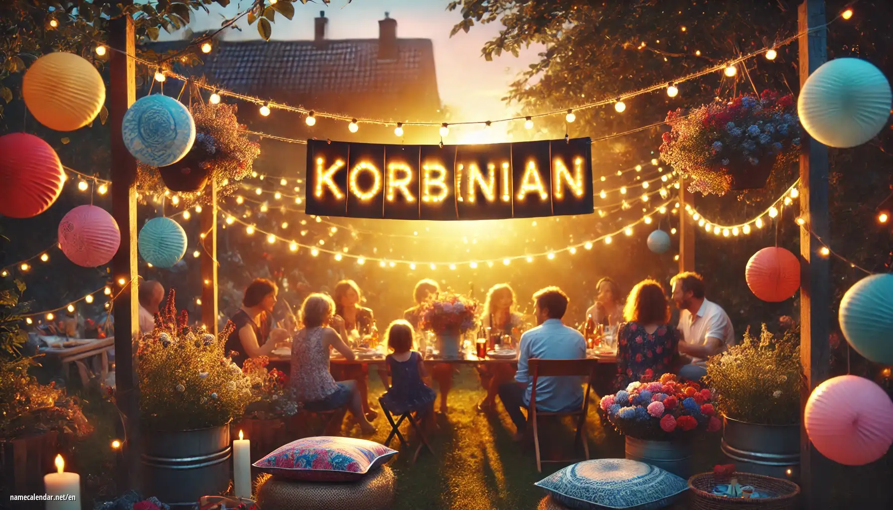 Celebration of name day and name - Korbinian