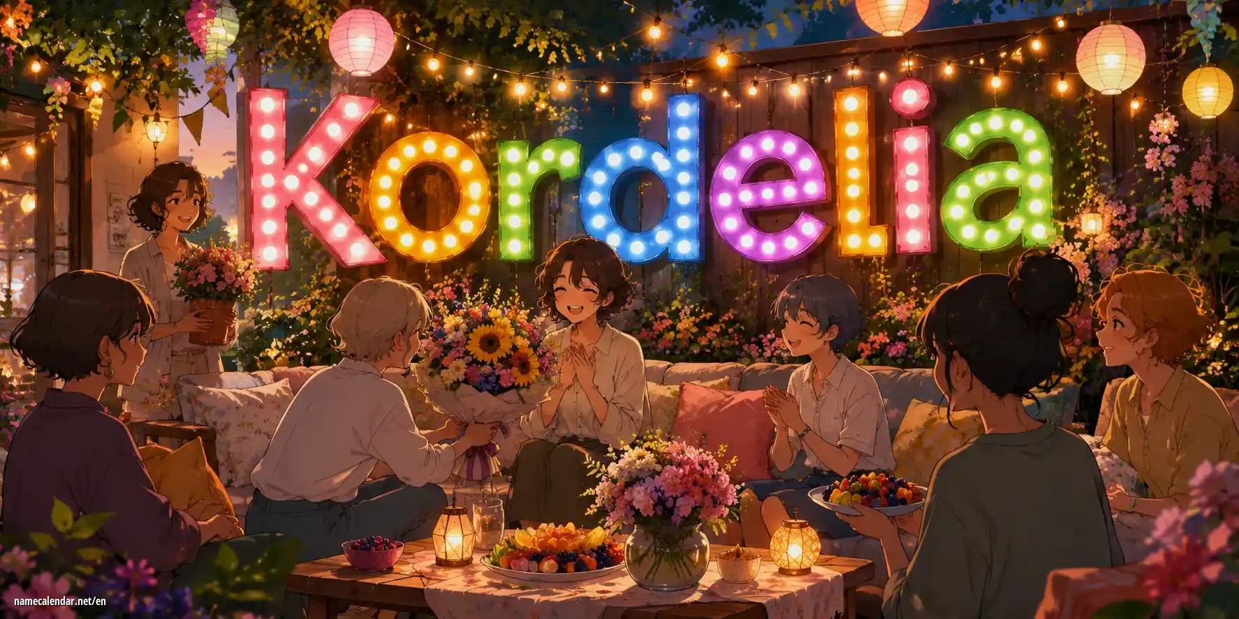 Celebration of name day and name - Kordelia