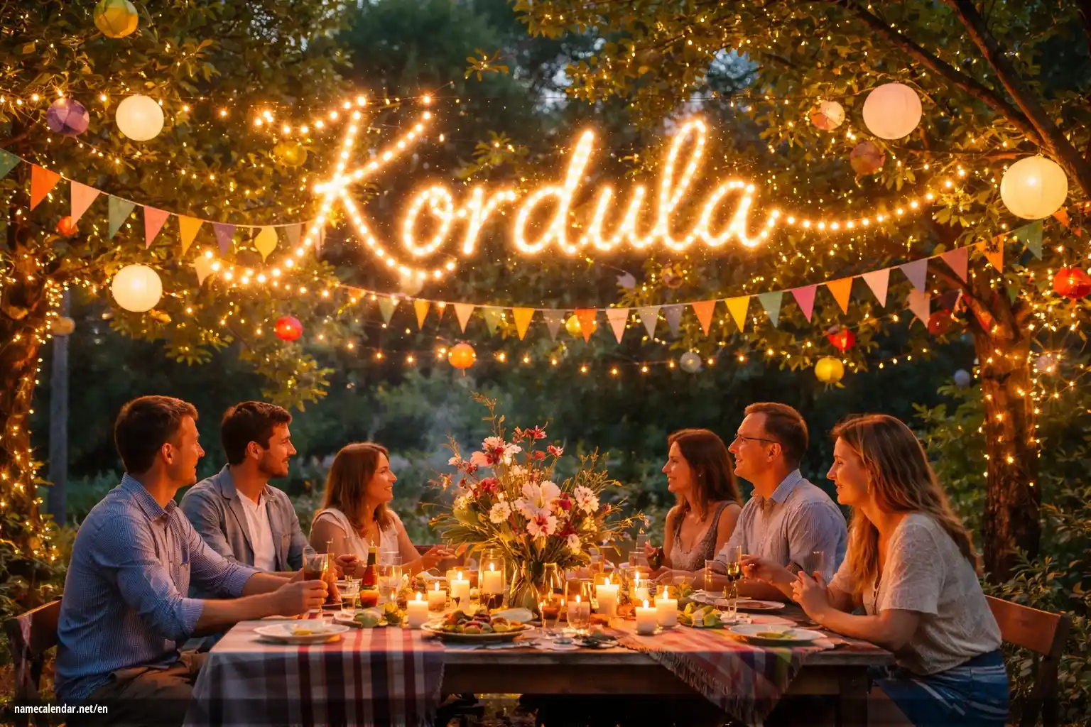 Celebration of name day and name - Kordula