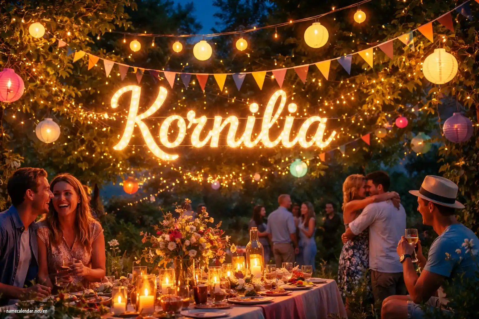 Celebration of name day and name - Kornilia