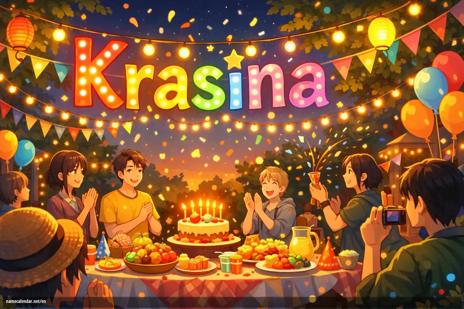 Celebration of name day and name - Krasina