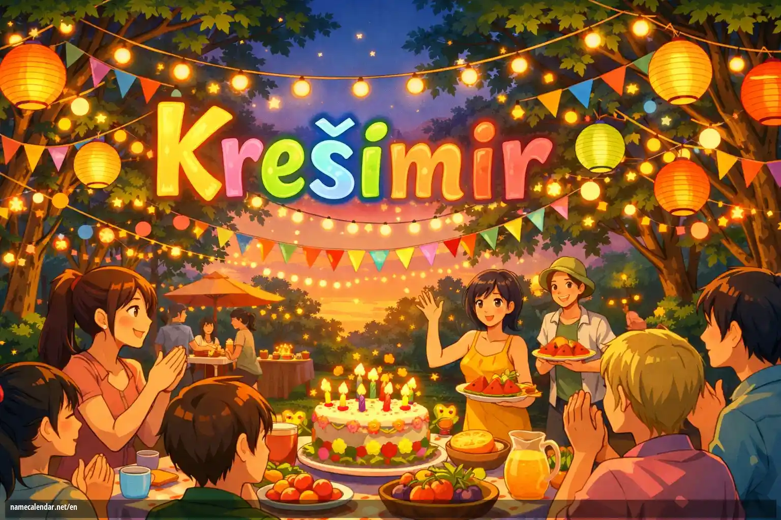 Celebration of name day and name - Krešimir