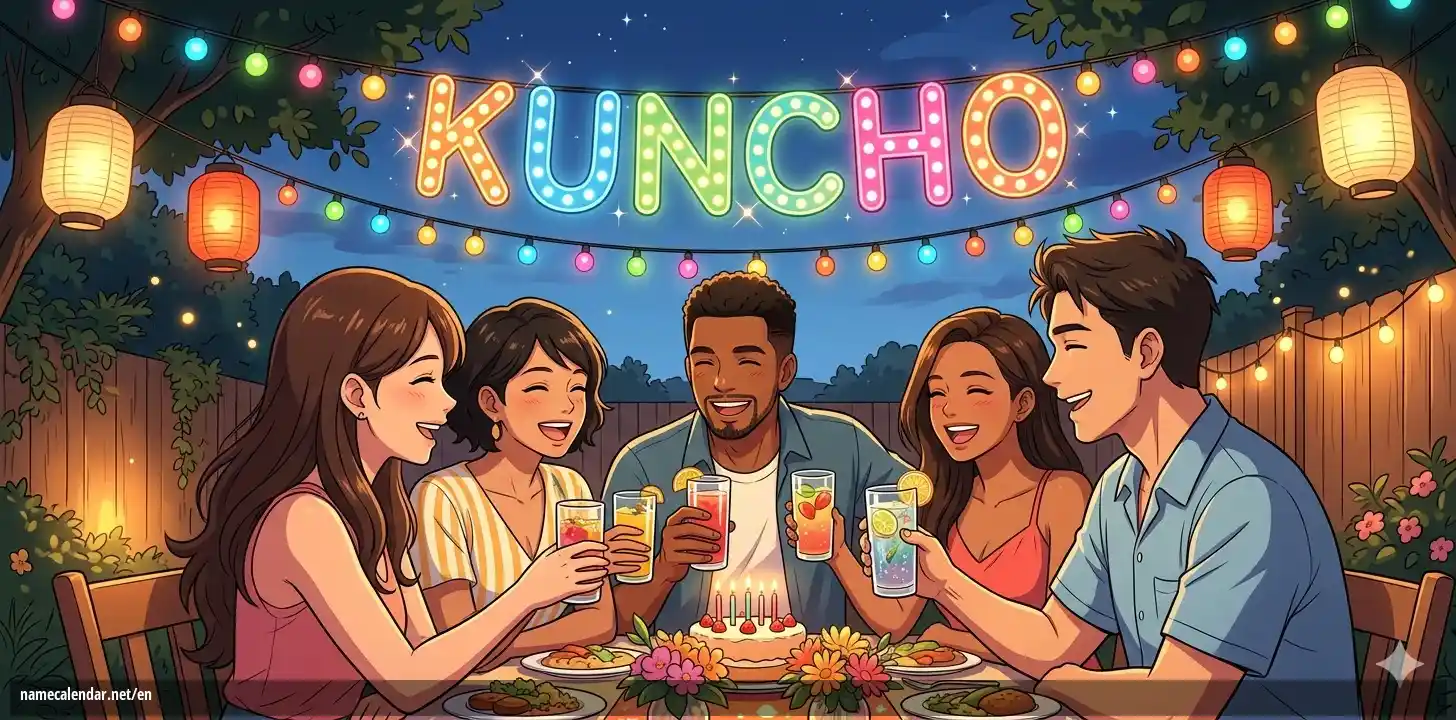 Celebration of name day and name - Kuncho