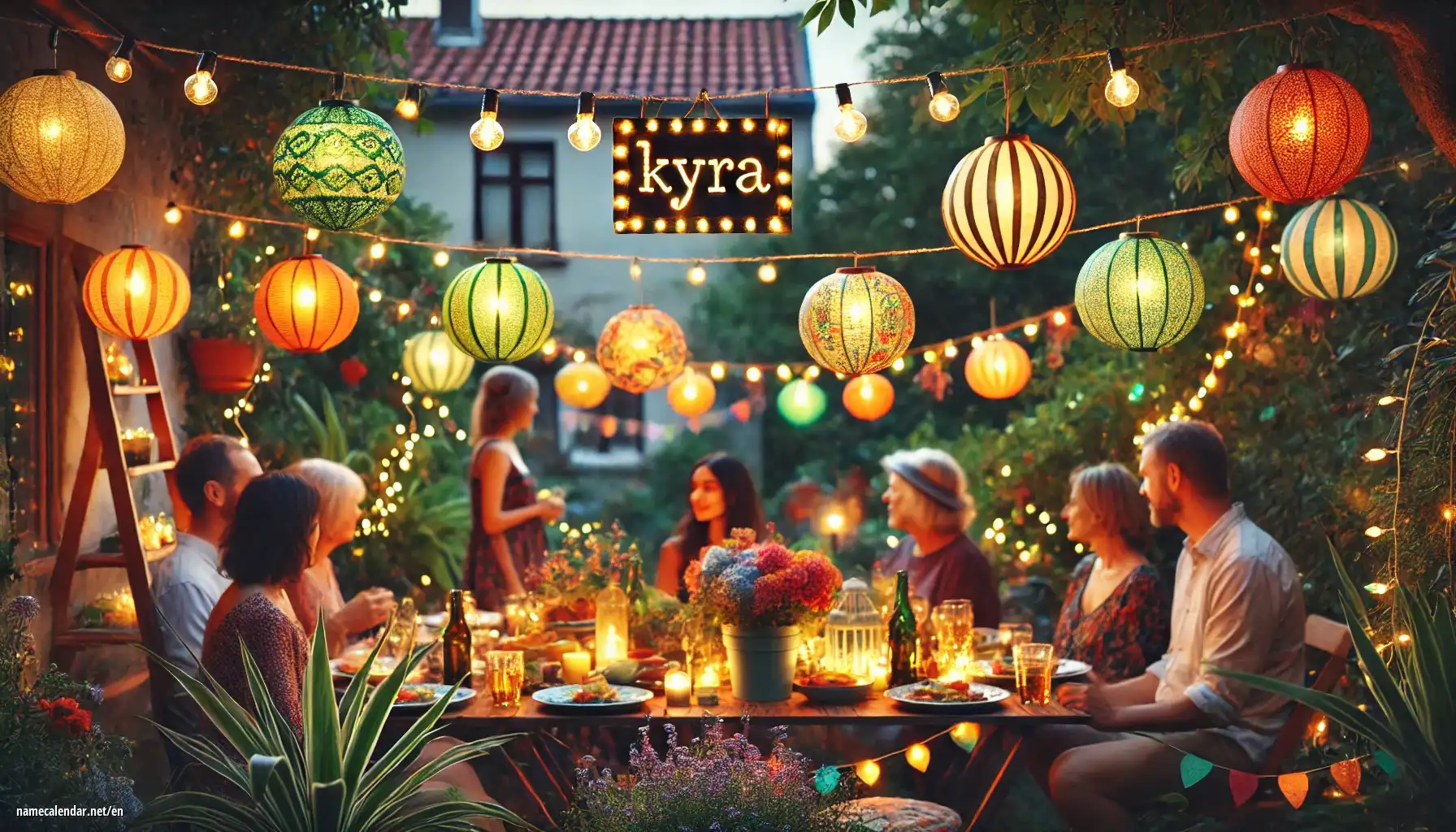 Celebration of name day and name - Kyra