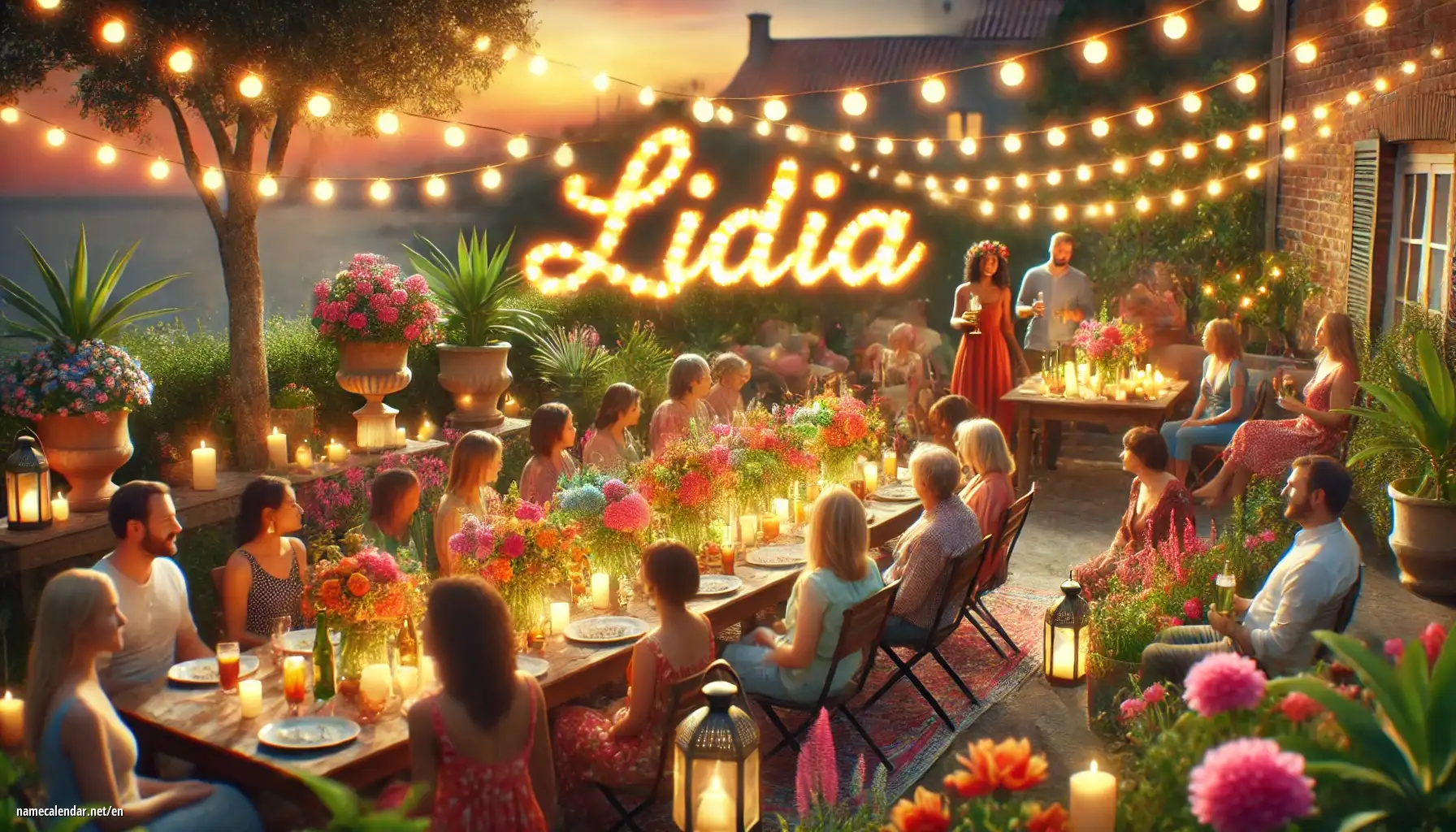 Celebration of name day and name - Lídia