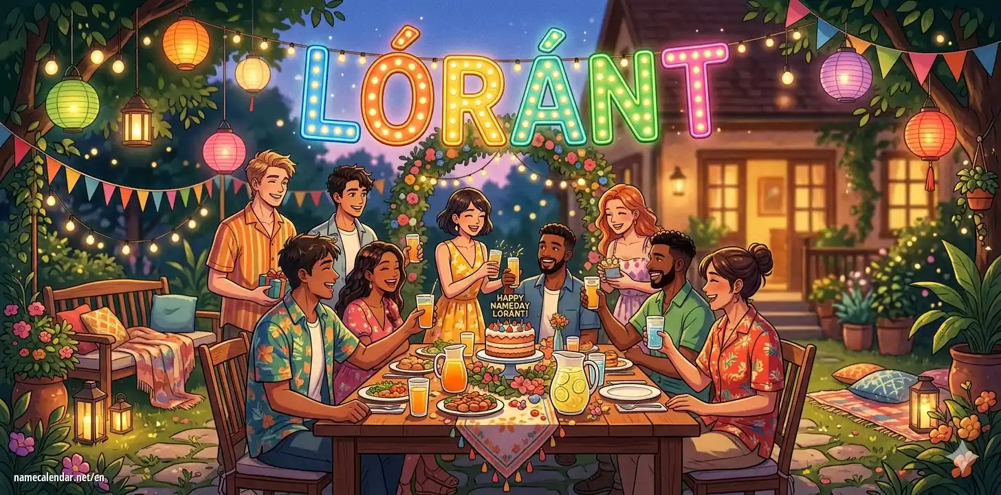 Celebration of name day and name - Lóránt