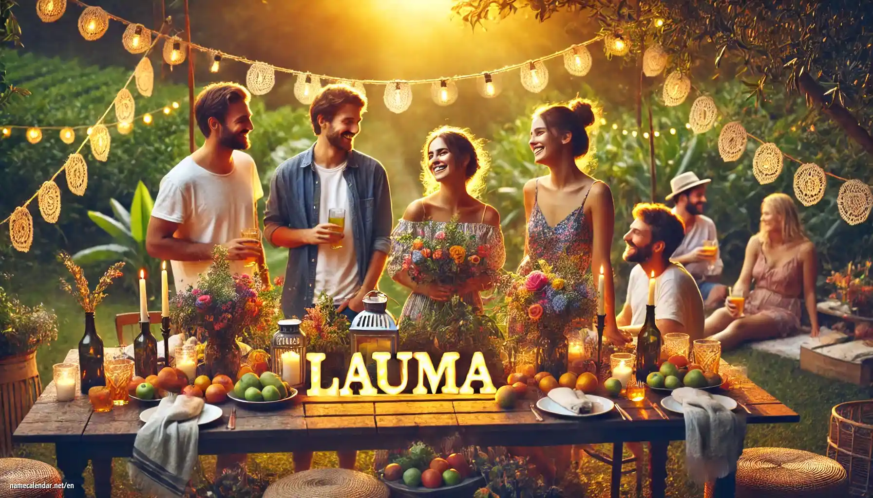 Celebration of name day and name - Lauma