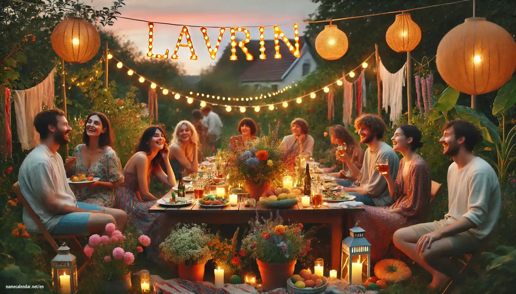 Celebration of name day and name - Lavrin