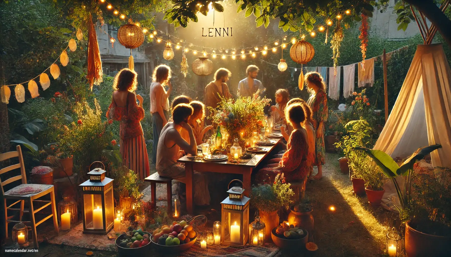 Celebration of name day and name - Lenni