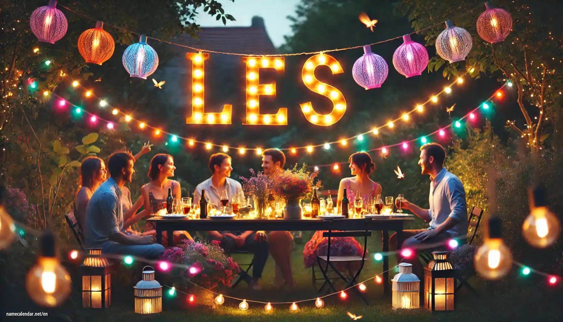 Celebration of name day and name - Les