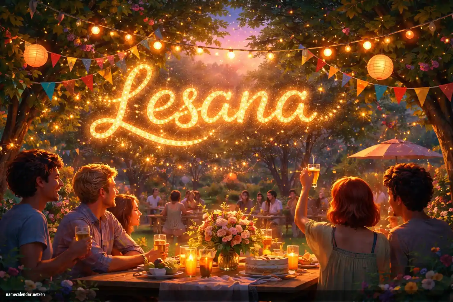 Celebration of name day and name - Lesana