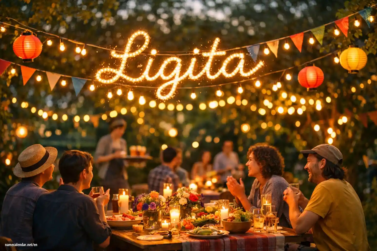 Celebration of name day and name - Ligita