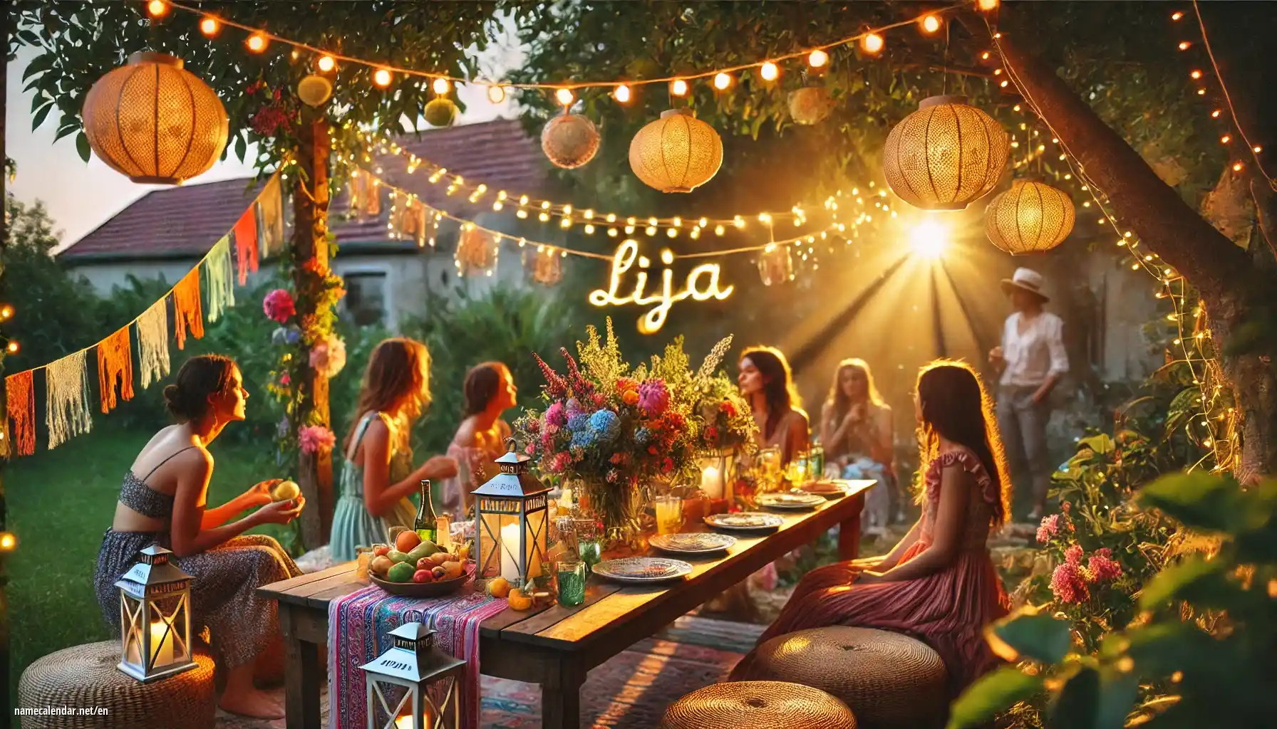 Celebration of name day and name - Lija