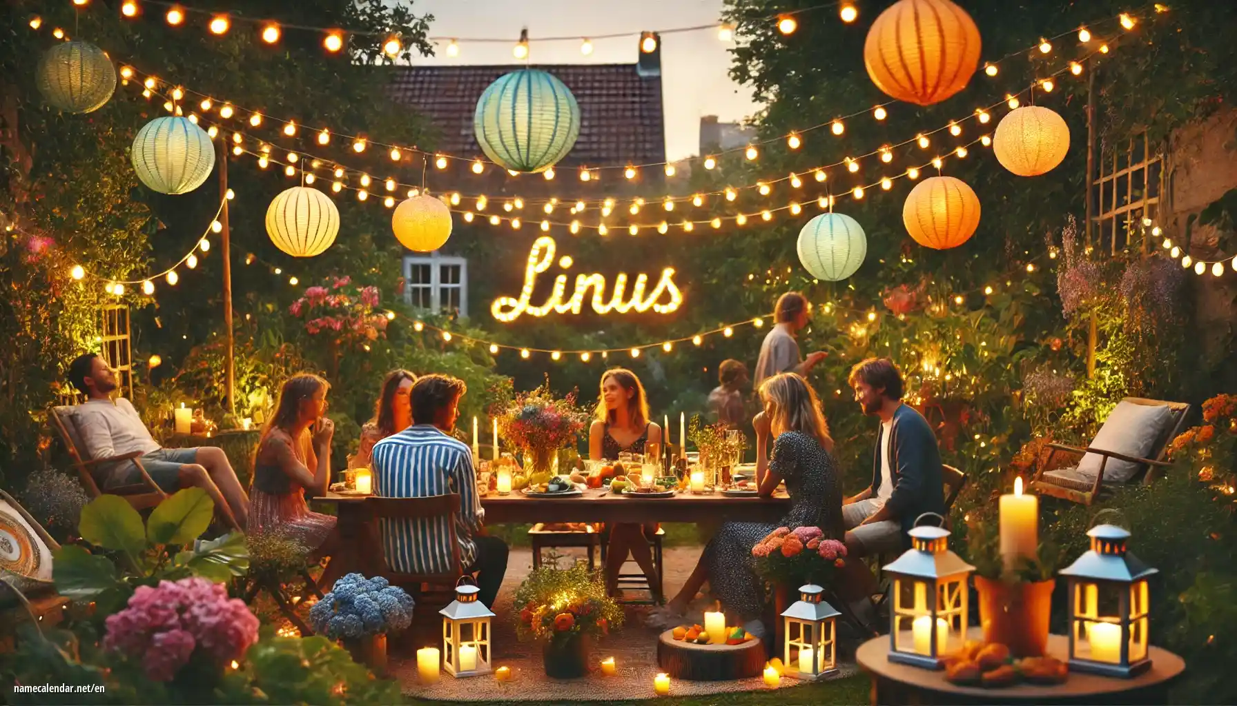 Celebration of name day and name - Linus