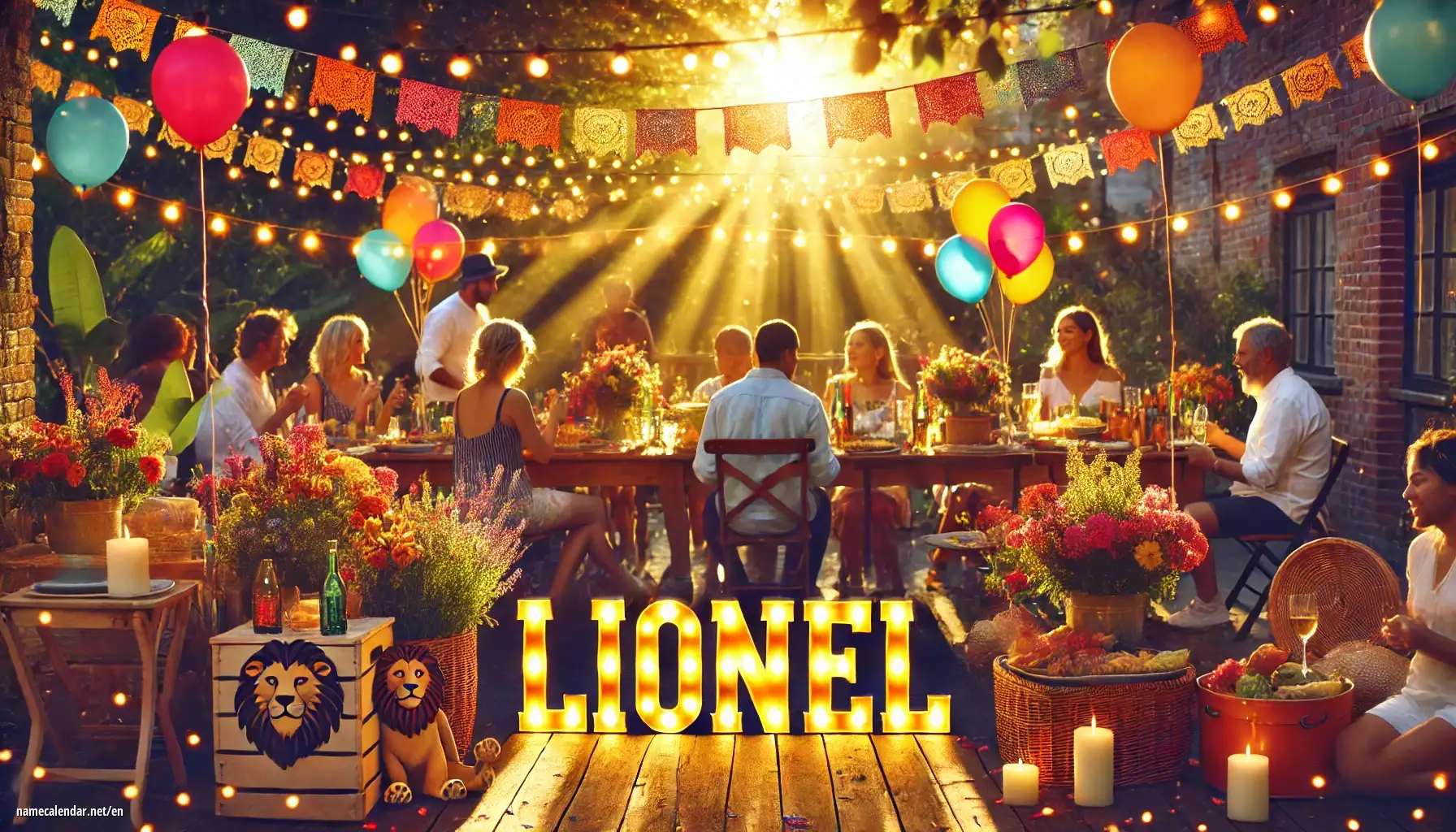 Celebration of name day and name - Lionel