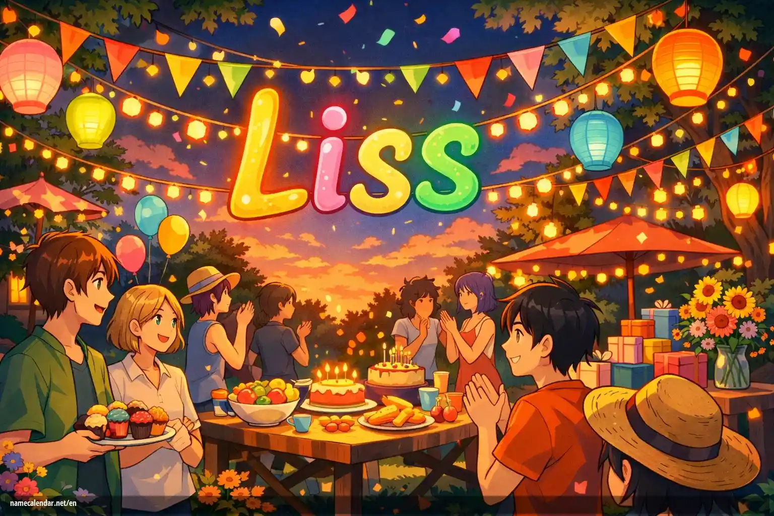 Celebration of name day and name - Liss