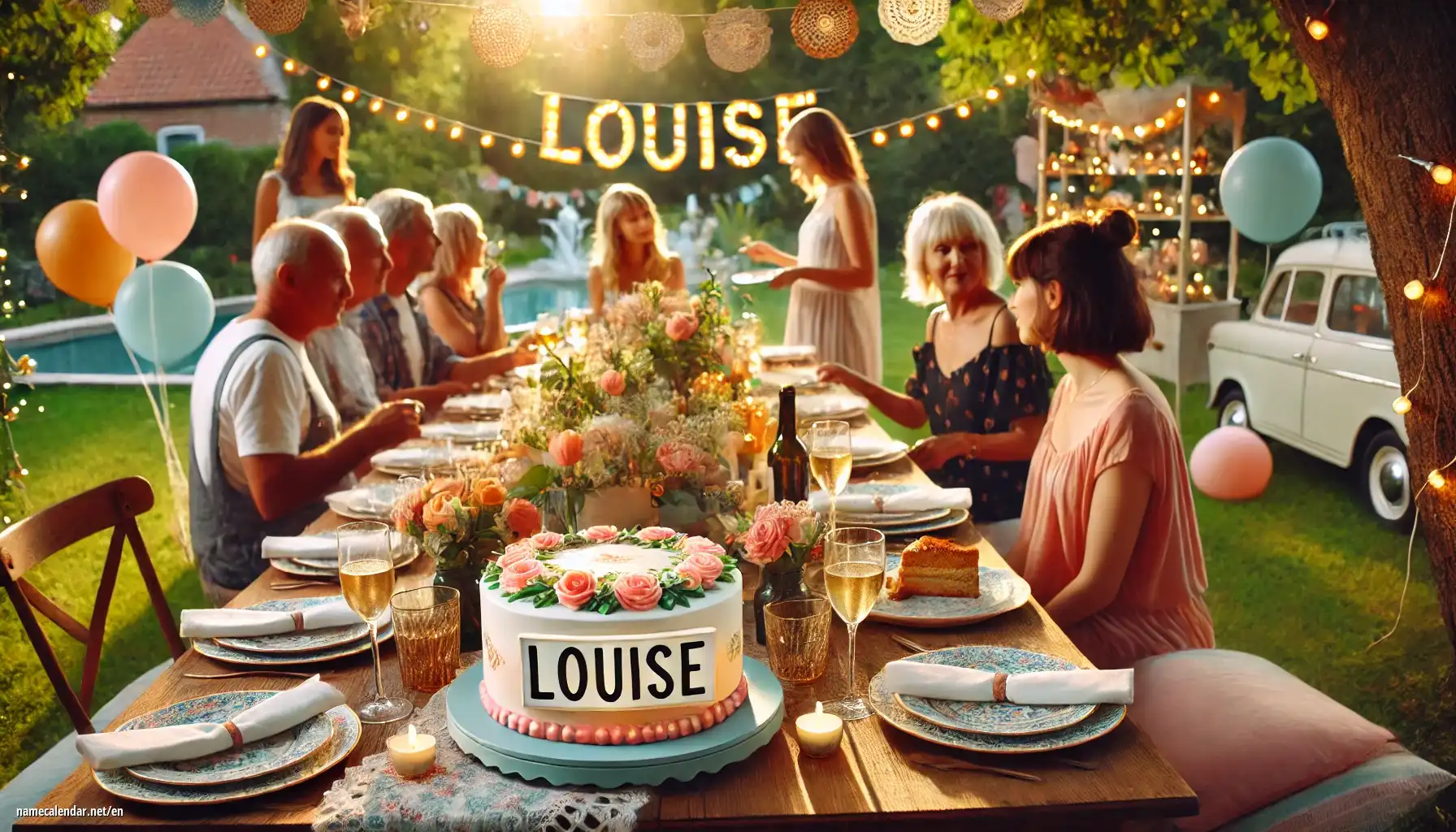 Celebration of name day and name - Louise