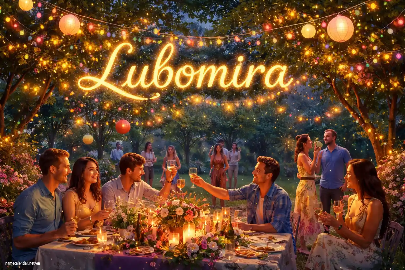 Celebration of name day and name - Lubomira