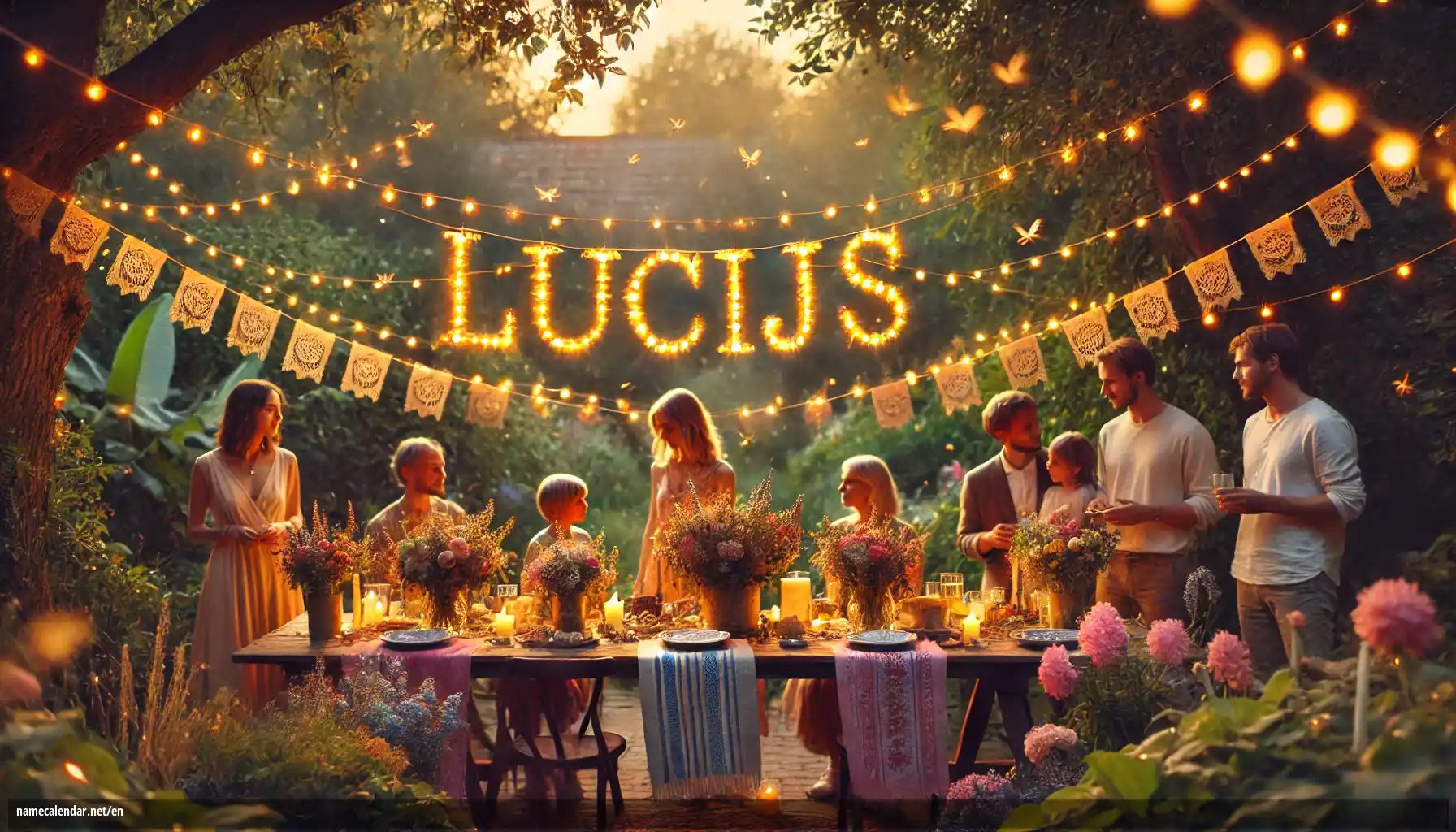 Celebration of name day and name - Lucijs