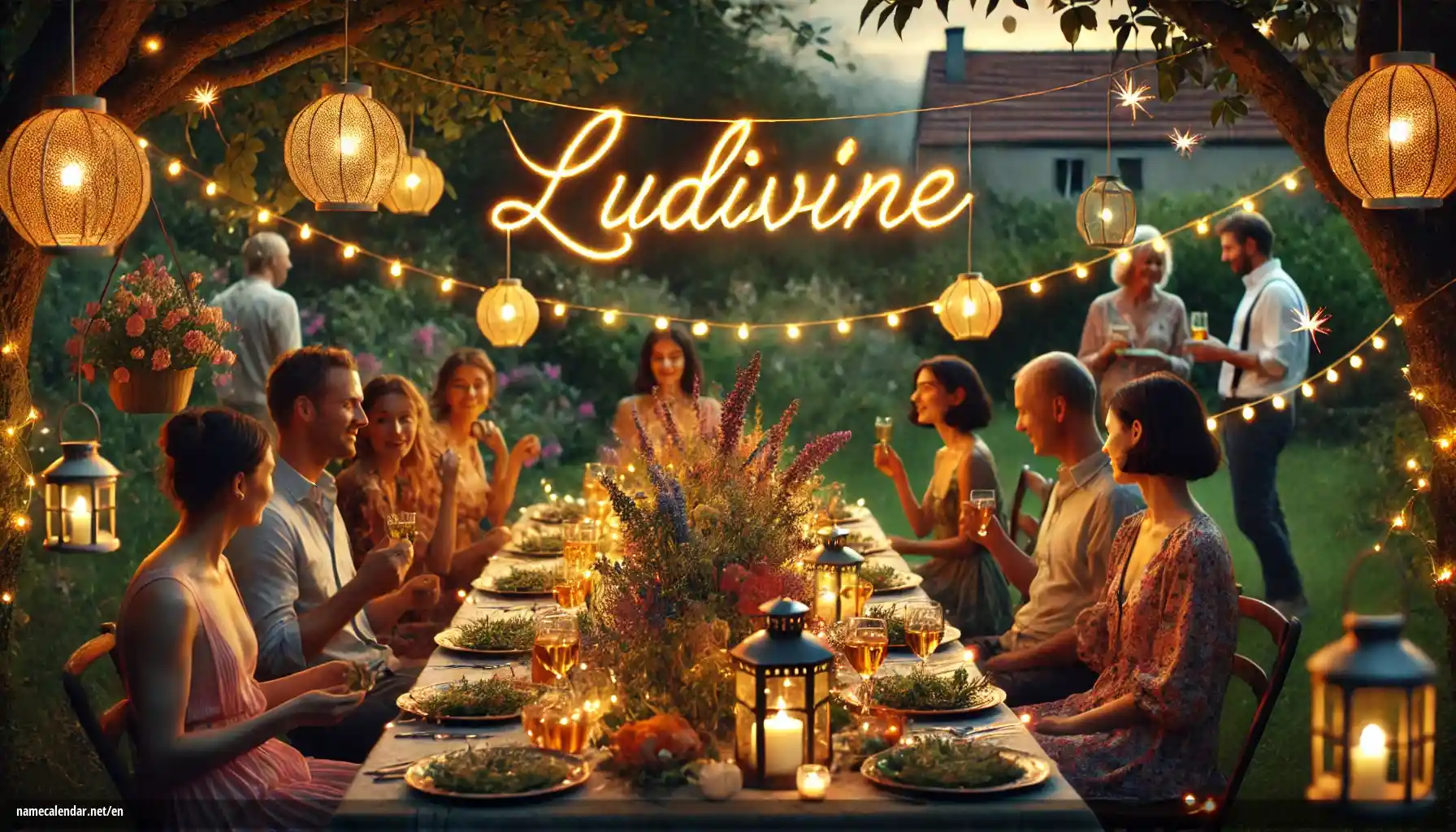 Celebration of name day and name - Ludivine