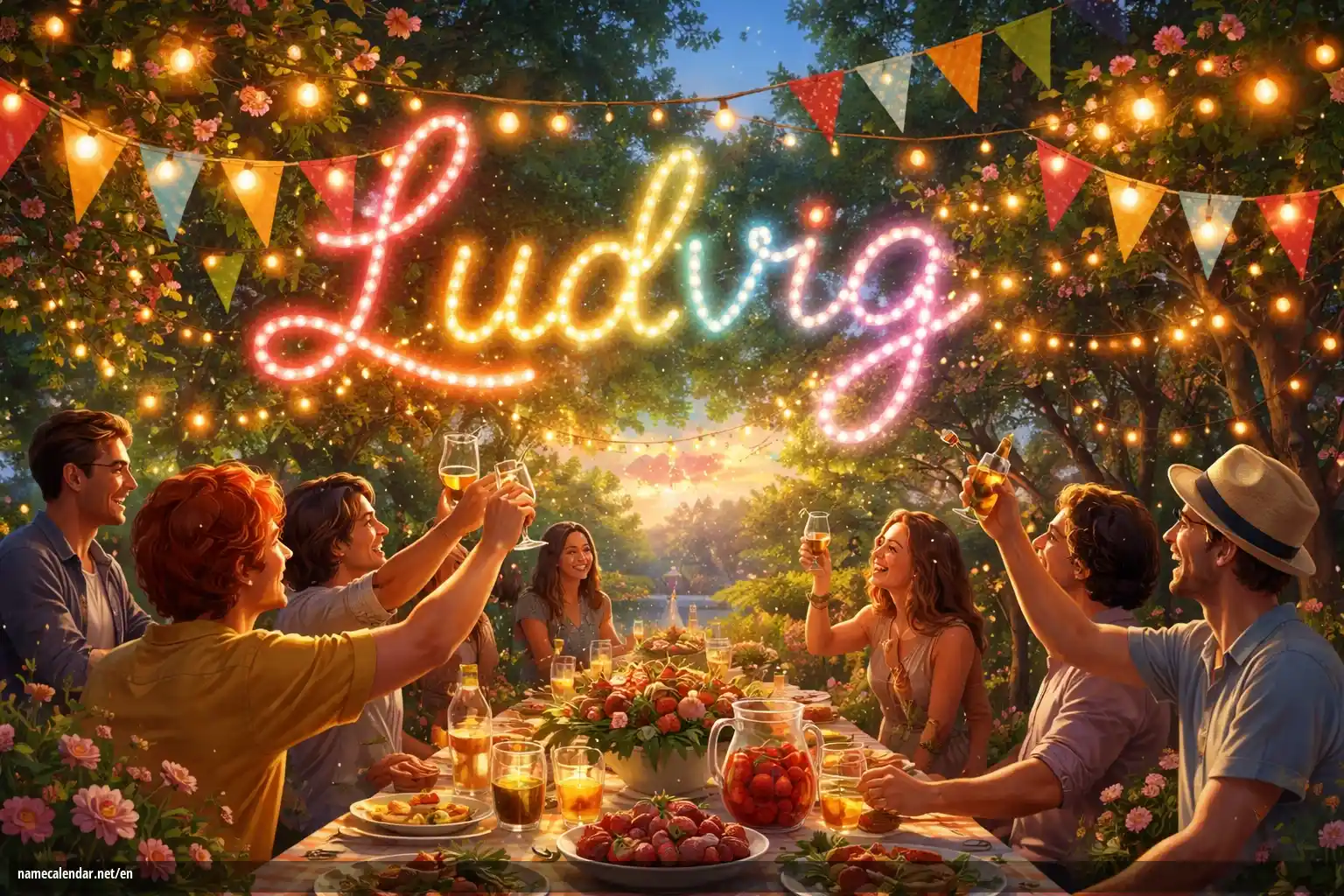 Celebration of name day and name - Ludvig