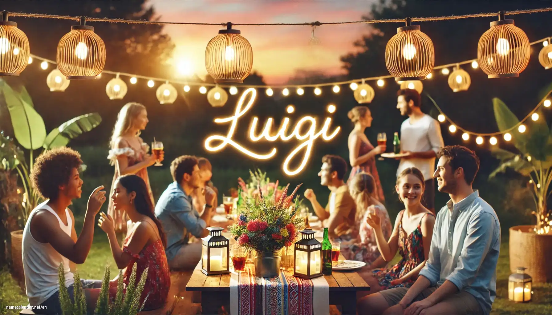 Celebration of name day and name - Luigi